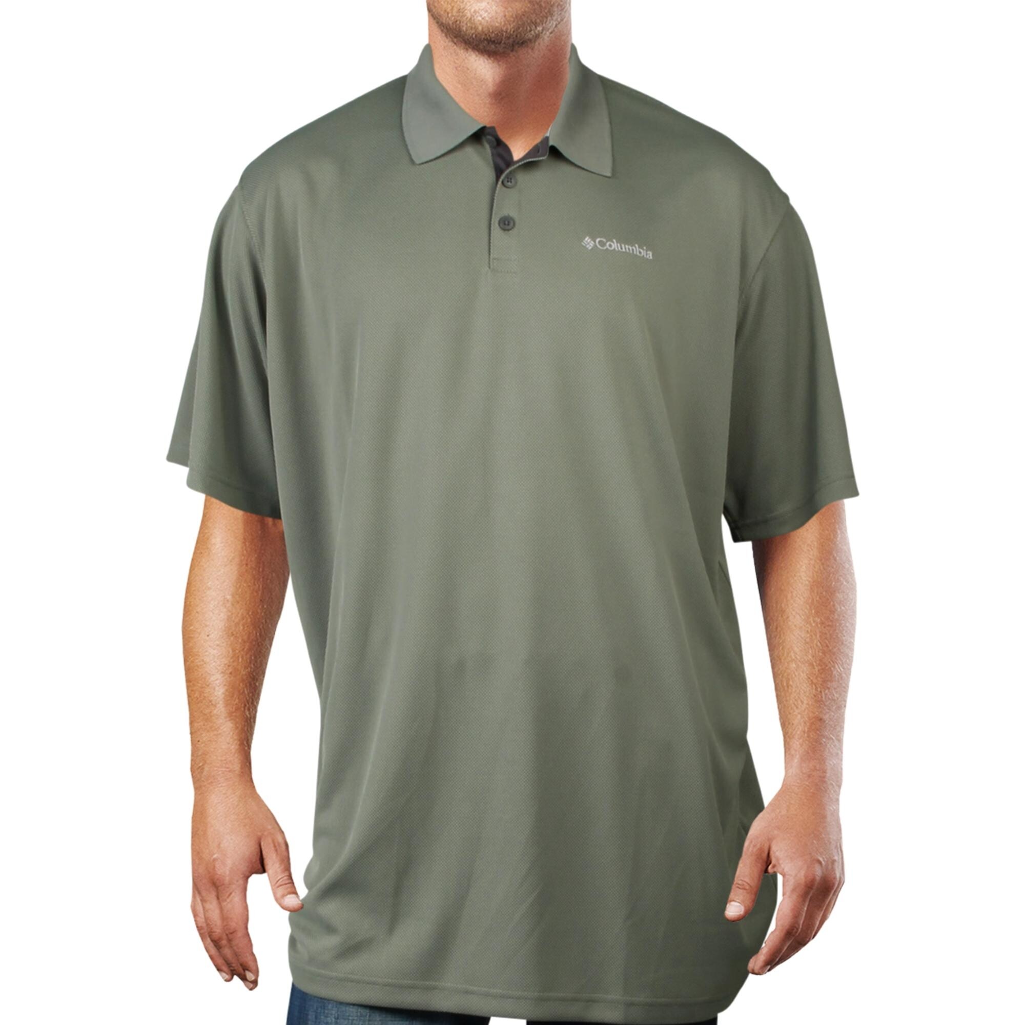 Shop Columbia Sportswear Mens Polo Shirt Textured Collar Green 2xt Overstock 31784020