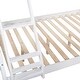 preview thumbnail 18 of 16, Modern L-Shaped Wooden Twin Size Loft Bed and Twin over Full Bunk Bed with Built-in Desk,Easy Assembly