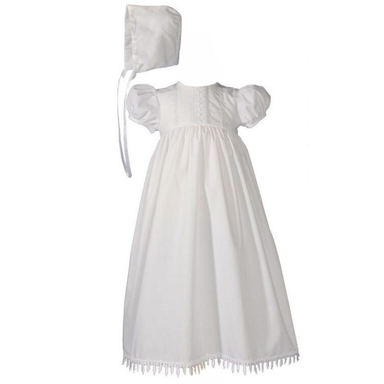white christening gown