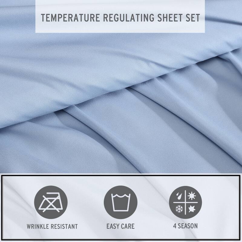 Eddie Bauer Logan Solid Temperature Regularing Bonus Sheet Set