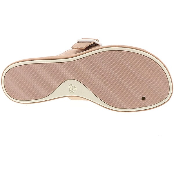 clarks women's cloudsteppers step june tide slide sandals