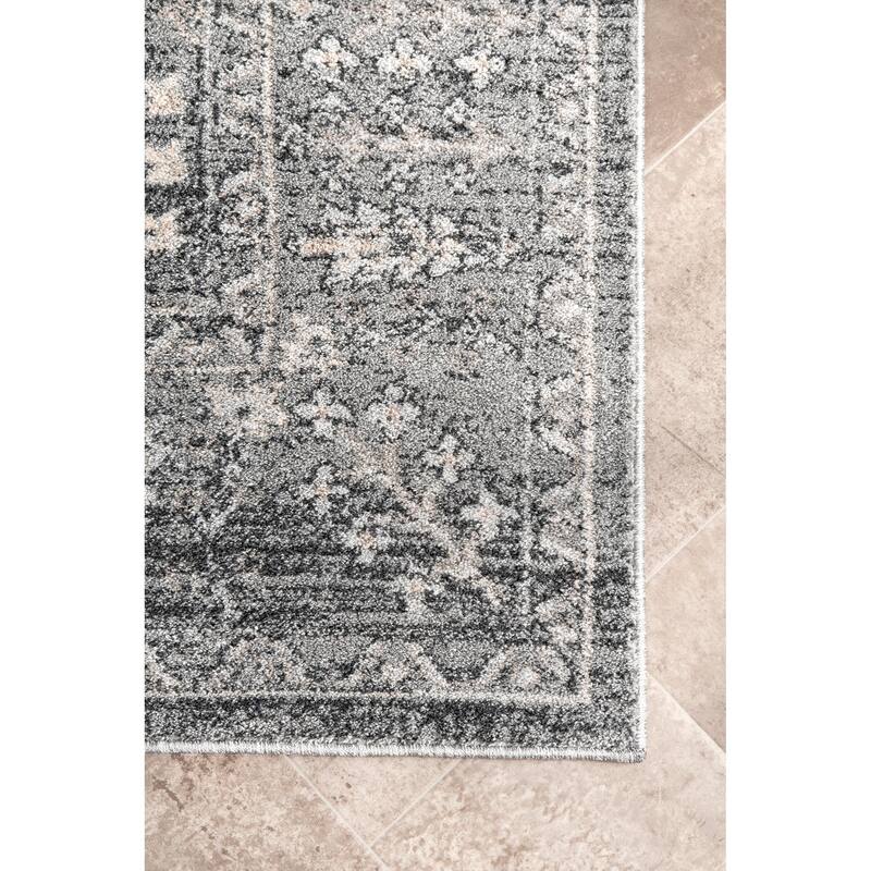 Nuloom Vintage Boho Antoinette Tribal Paisley Bloom Border Area Rug