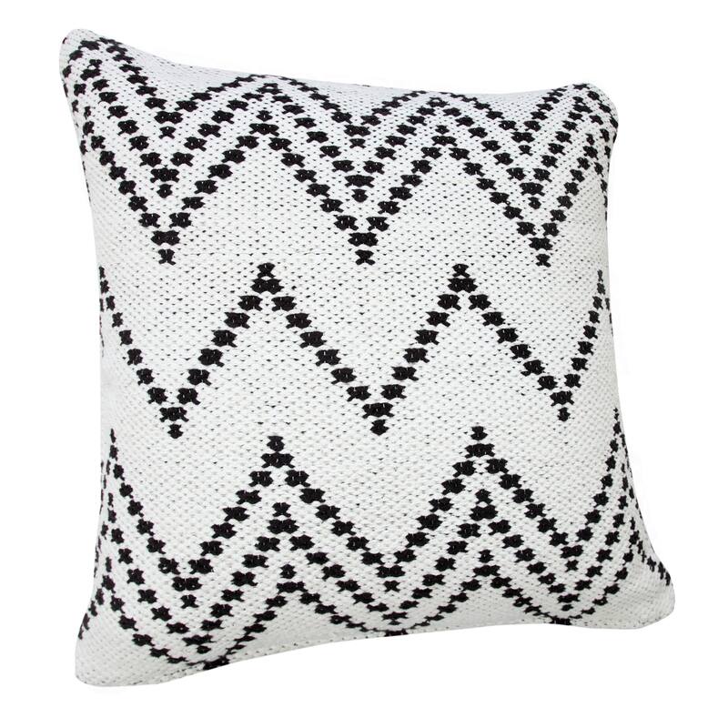 Sevita Modern Woven Chevron Throw Pillow