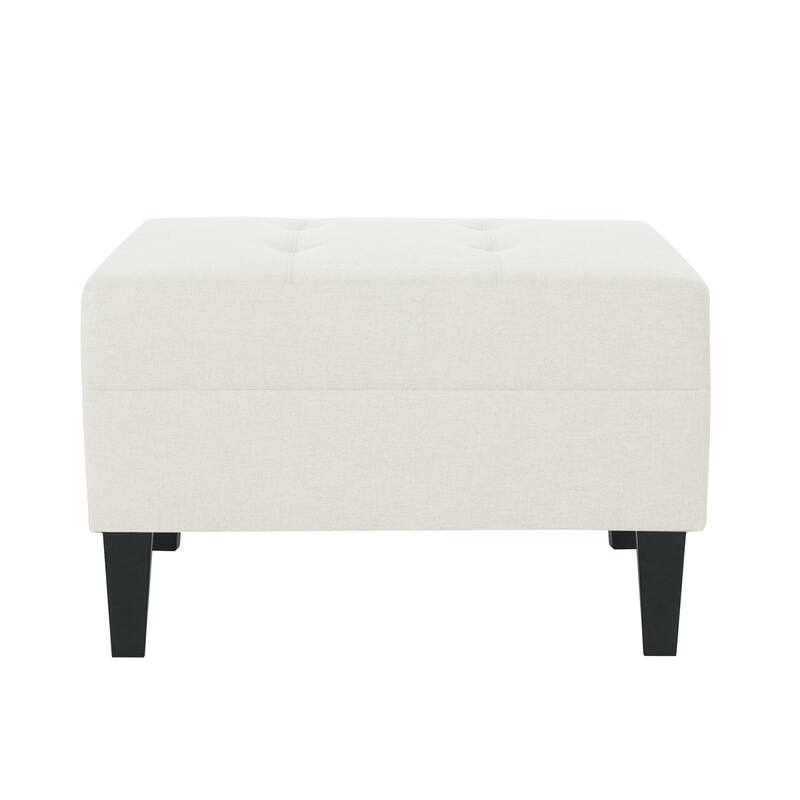 Tiernan Tufted Fabric Ottoman by Christopher Knight Home