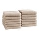 preview thumbnail 101 of 174, Linery & Co. Luxury Cotton Textured Bath Towel. Washcloth (Pack of 12) - Taupe