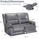preview thumbnail 18 of 20, AECOJOY 2-Seater Recliner Loveseat with Heat and Massage Function