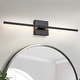 preview thumbnail 6 of 119, 1-Light Black/ Gold/ Nickel Modern Long Linear Strip Wall Sconce Dimmable LED Bathroom Vanity Light