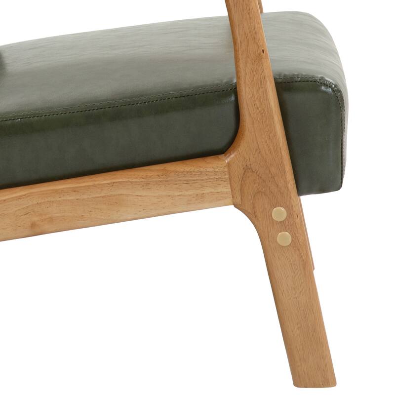 2 Set Mid Century ModernUpholstered Accent Chairs Armchair with Pillow