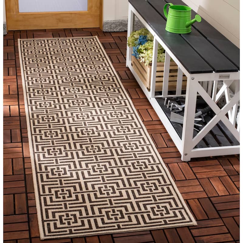 SAFAVIEH Beach House Eliverta Indoor/ Outdoor Waterproof Patio Backyard Rug