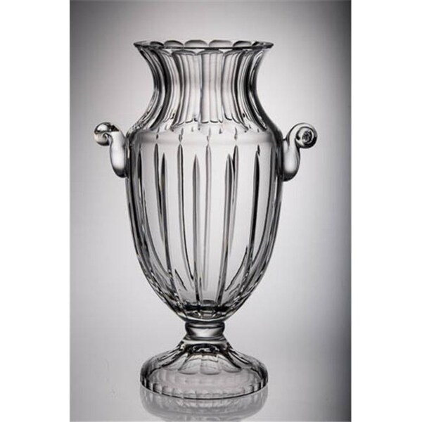 Majestic Gifts JO-117 Crystal Footed Vase With Handle 16 in.