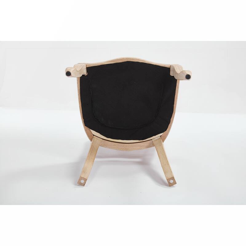 2PCS Nature Rattan With Fan-shaped Back