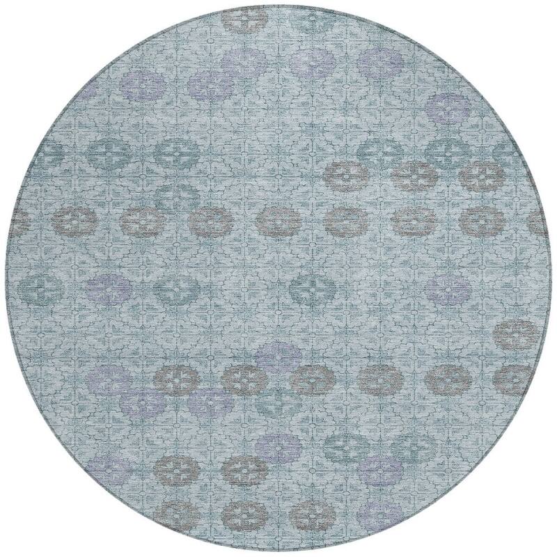 HomeRoots Geometric Transitional Rectangle Outdoor Rug