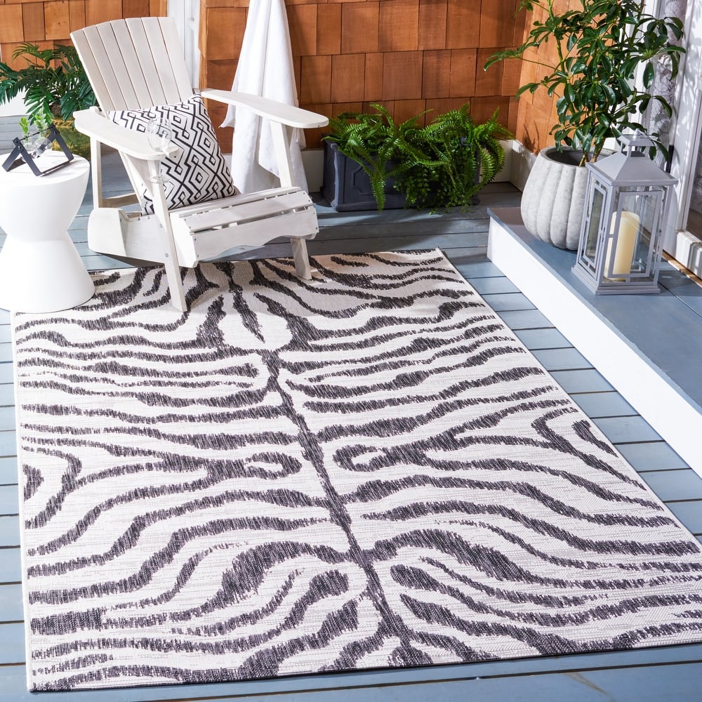 SAFAVIEH Courtyard Kalyonka Indoor/ Outdoor Waterproof Patio Backyard Rug