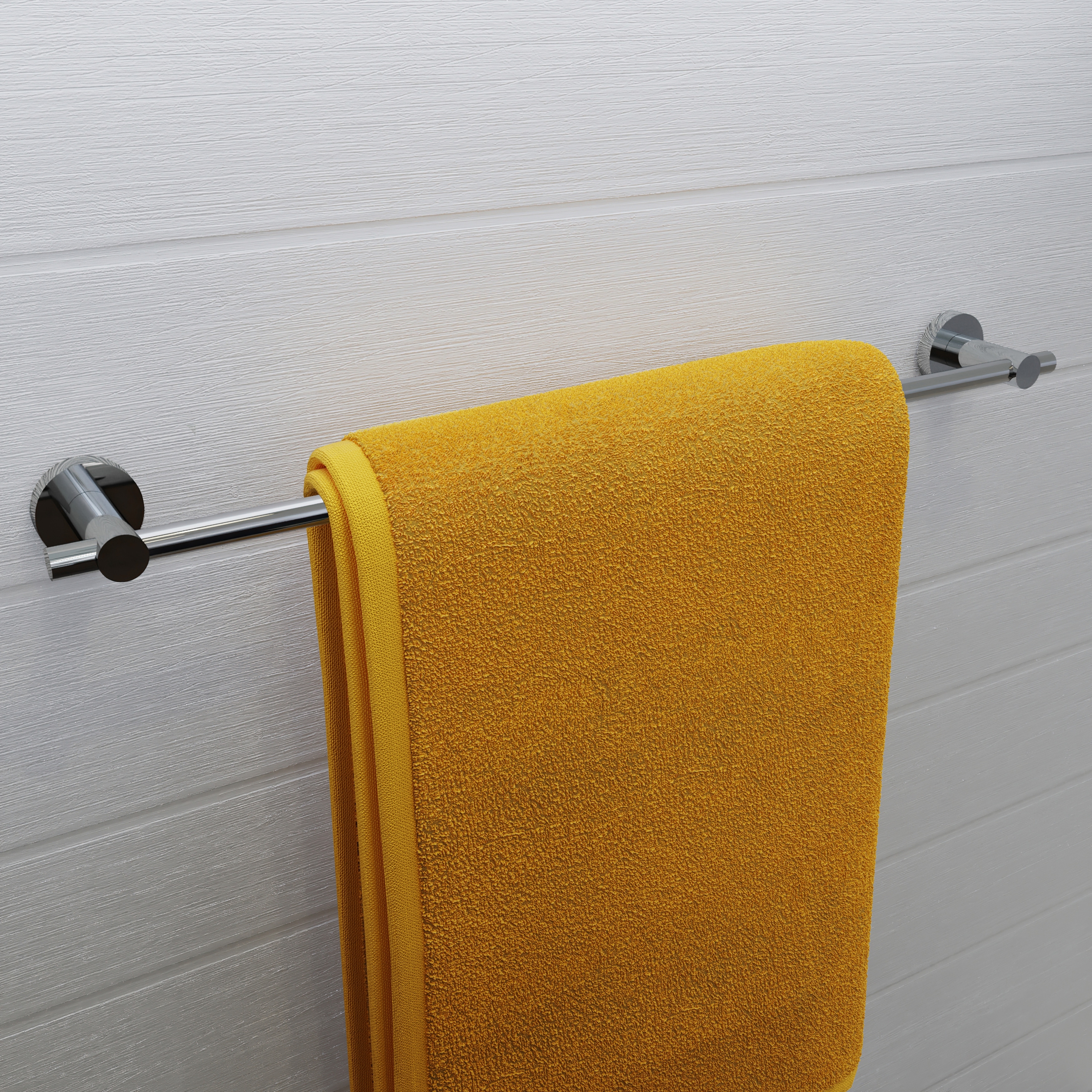 Croydex Epsom Flexi Fix Screw or Glue Towel Bar Wall Mounted Self Adhesive Bathroom Towel Rack in Chrome 26.8in On Sale Bed Bath Beyond 40212064