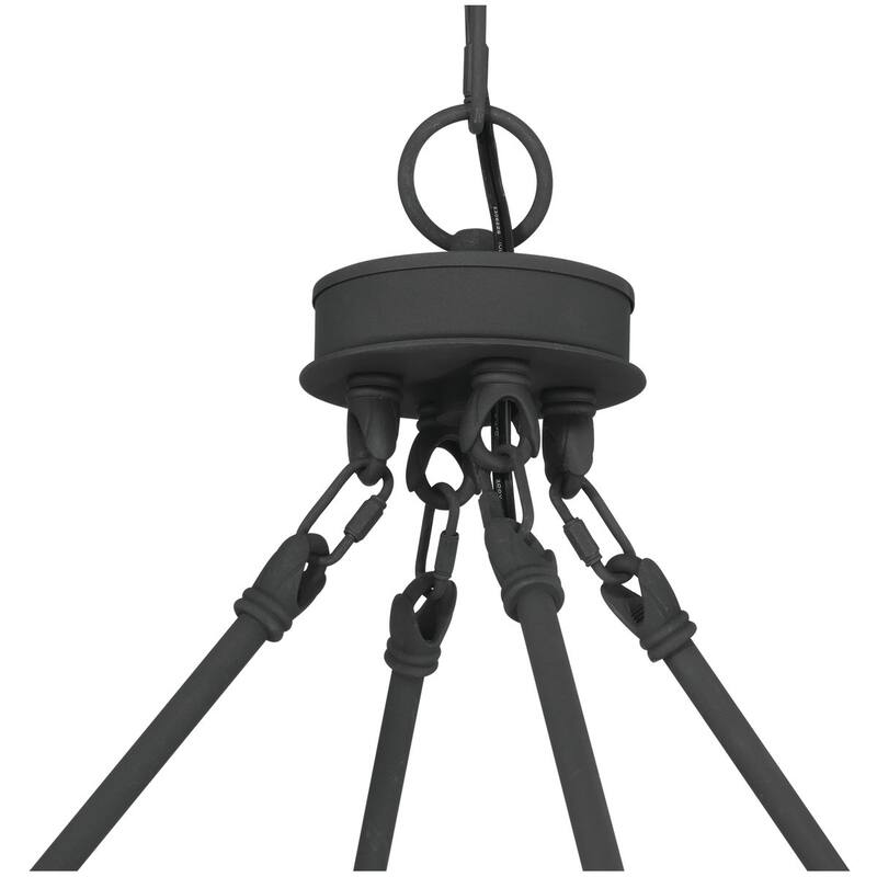 24-light Modern Farmhouse Large Black Wagon Wheel Chandelier - 47 inches