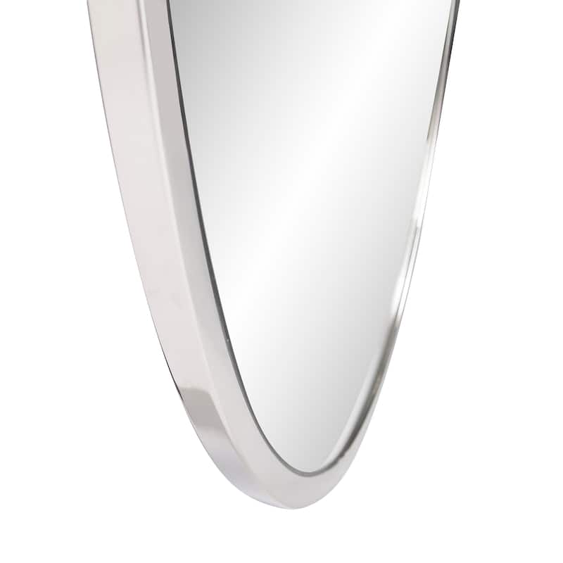 Allan Andrews Oval Metal Framed Simone Wall Mirror - N/A