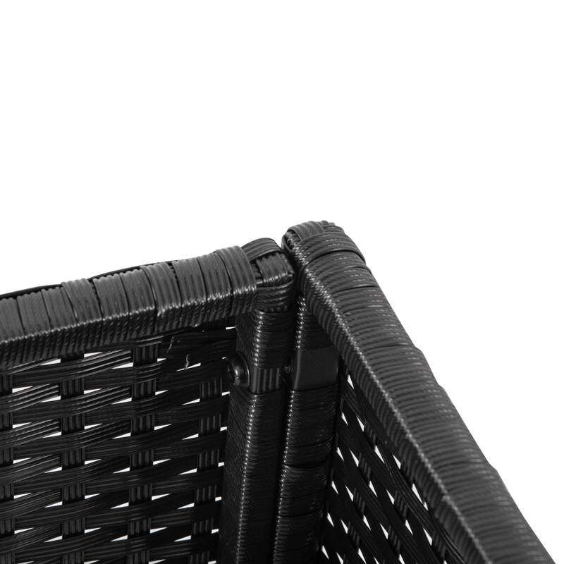 Outsunny Elevated Metal Raised Garden Bed with Rattan Wicker Look, Underneath Tool Storage Rack