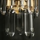 preview thumbnail 10 of 14, Modern 1-Light Luxury Crystal Wall Sconce Black Gold Bathroom Vanity Light - W7.9" x H10"
