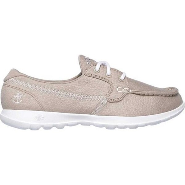 Shop Skechers Women's GOwalk Lite Eclipse Boat Shoe Natural Shop Skechers Women's GOwalk Lite Eclipse Boat Shoe Natural