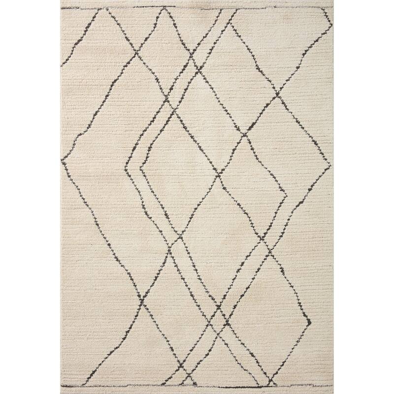 Alexander Home Vive Modern Abstract Diamond High-Low Area Rug