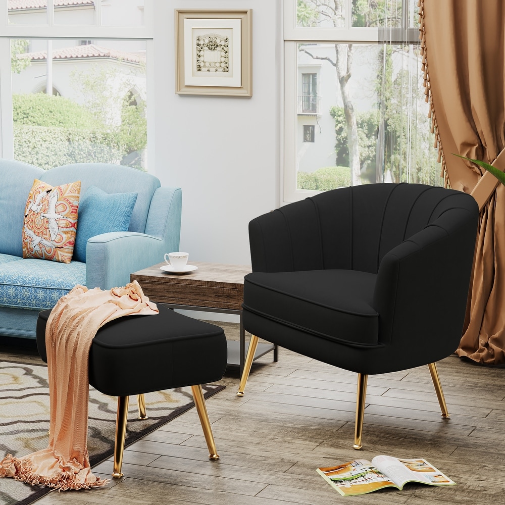 Black comfy deals chair