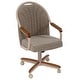 preview thumbnail 5 of 17, Casual Dining Cushion Swivel-and-Tilt Rolling Caster Chair