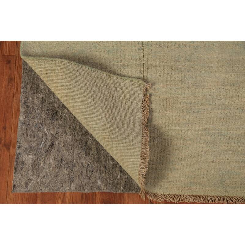 Modern Gabbeh Oriental Rug Handmade Solid Wool Carpet - 2'7" x 4'0"