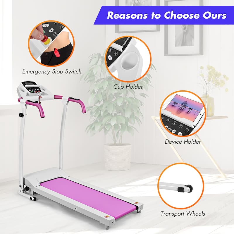 Folding Treadmill Electric Motorized Power Fitness Machine