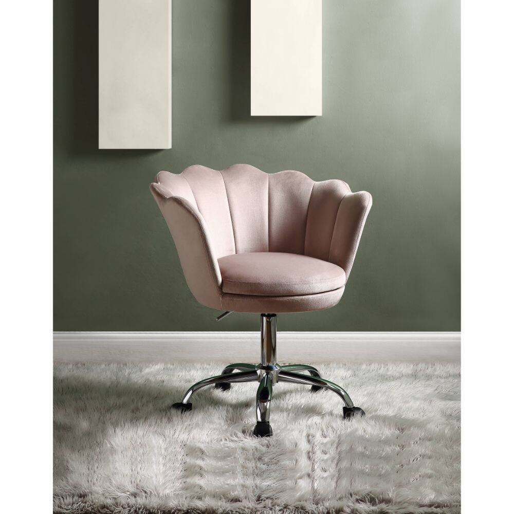 Shell Back Swivel Chair Modern Luxury Style Shell Design Swivel & Adjustable Office Chair with ...