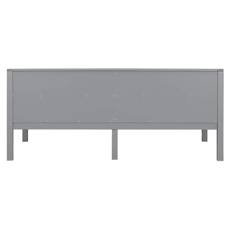 Twin Size Gray Daybed with Multi-Functional Design