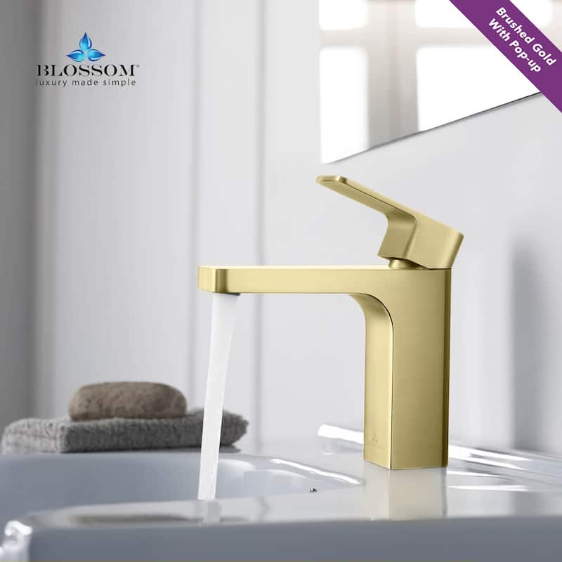 Solid Brass Lead-free Single-handle High Arc Bathroom Faucet
