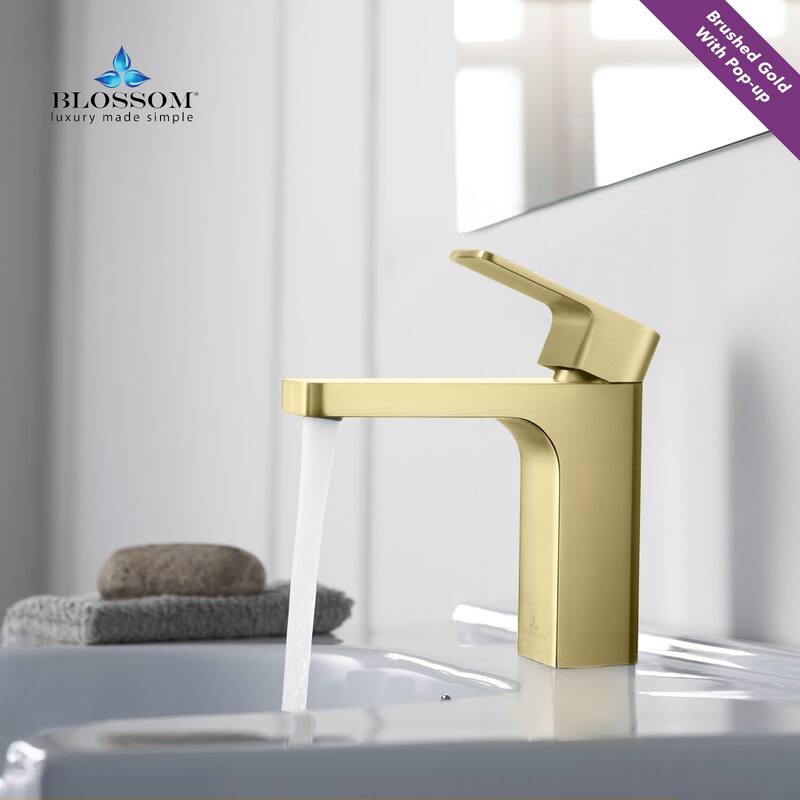 Solid Brass Lead-free Single-handle High Arc Bathroom Faucet