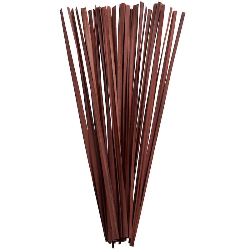 Dried Hogla Babala Bamboo Natural Foliage Collection - Multiple Colors - 1"W x 1"L x 20"H - Stick - Dark Brown
