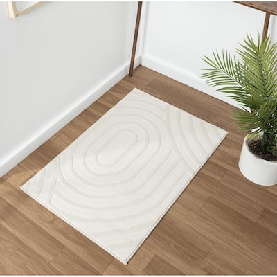 Luxe Weavers Geometric Area Rug for Living Rooms, Indoor Carpet with Medium Pile