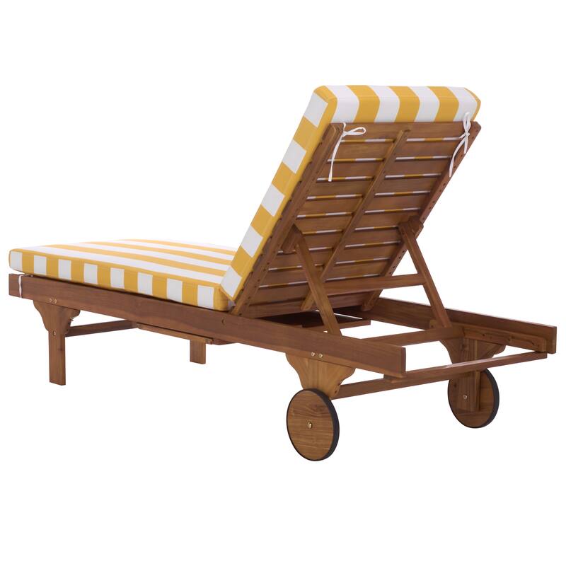 SAFAVIEH Iyanna Lounge Chair - 25 In. W x 80 In. D x 17-42 In. H - 25"W x 80"D x 17-42"H