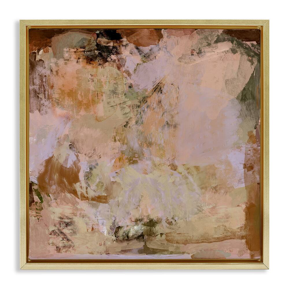 Stupell Earth Tones Abstraction Framed Floater Canvas Wall Art Design By Hayley Michelle