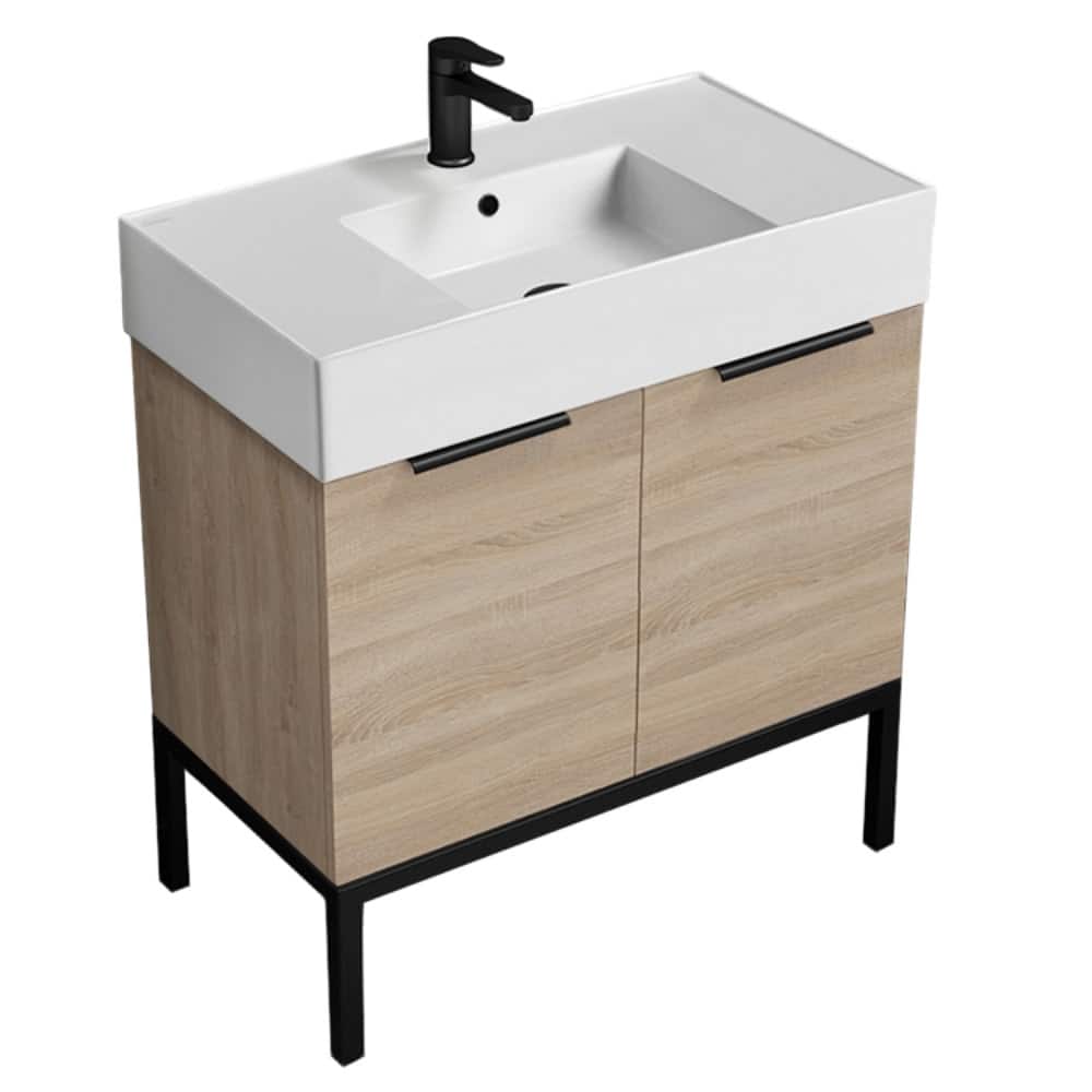 Nameeks Derin-3217-C Derin 32" Free Standing Single Basin Vanity Set