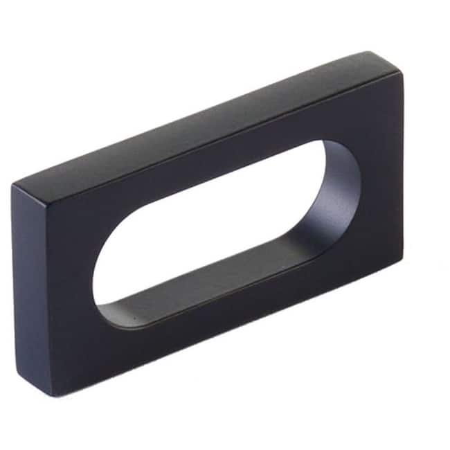 Schaub and Company 10031 Cafe Modern 2" Center to Center Rectangular - Matte Black