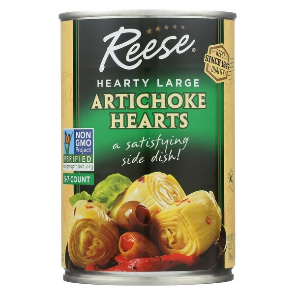 Reese Artichoke Hearts - Hearty Large - Case of 12 - 14 oz.