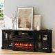 preview thumbnail 12 of 52, 98" Farmhouse TV Stand with 36" Fireplace for TVs up to 100" 87" - Black