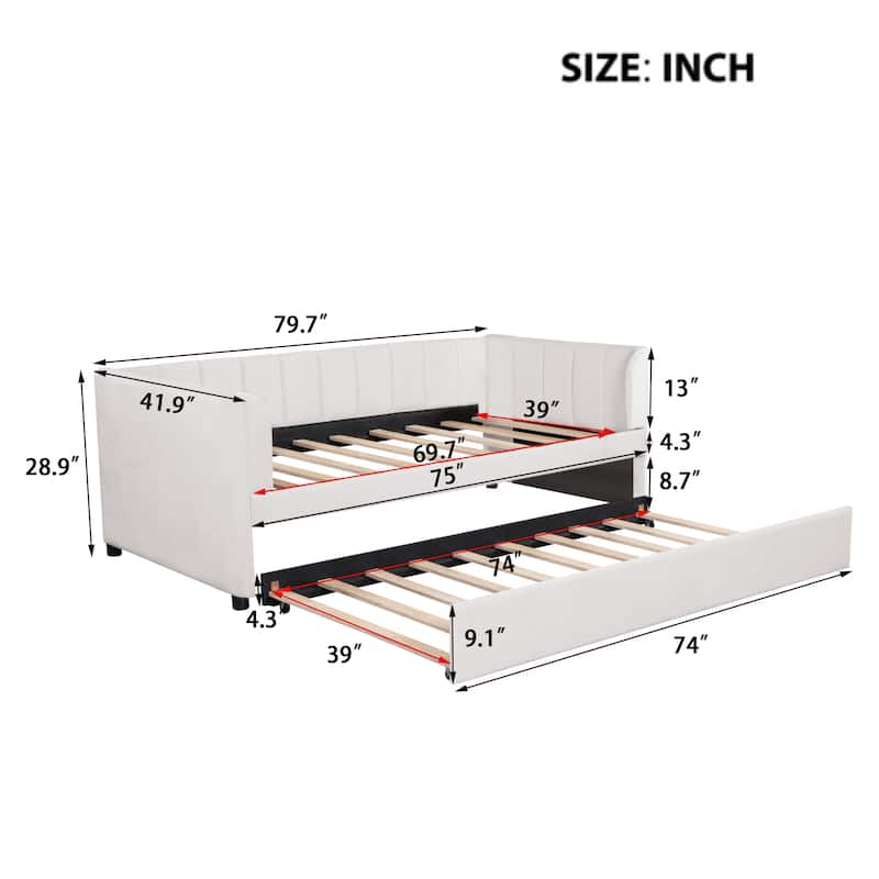 Twin Size Upholstered Daybed