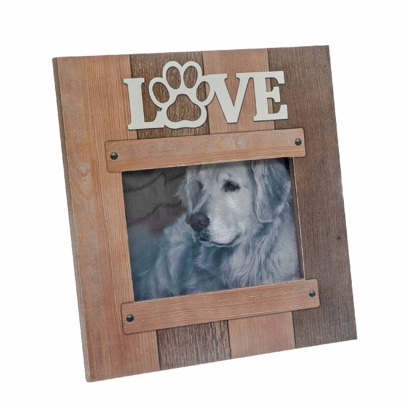 Mdf Love Pet Photo Frame - Set of 2