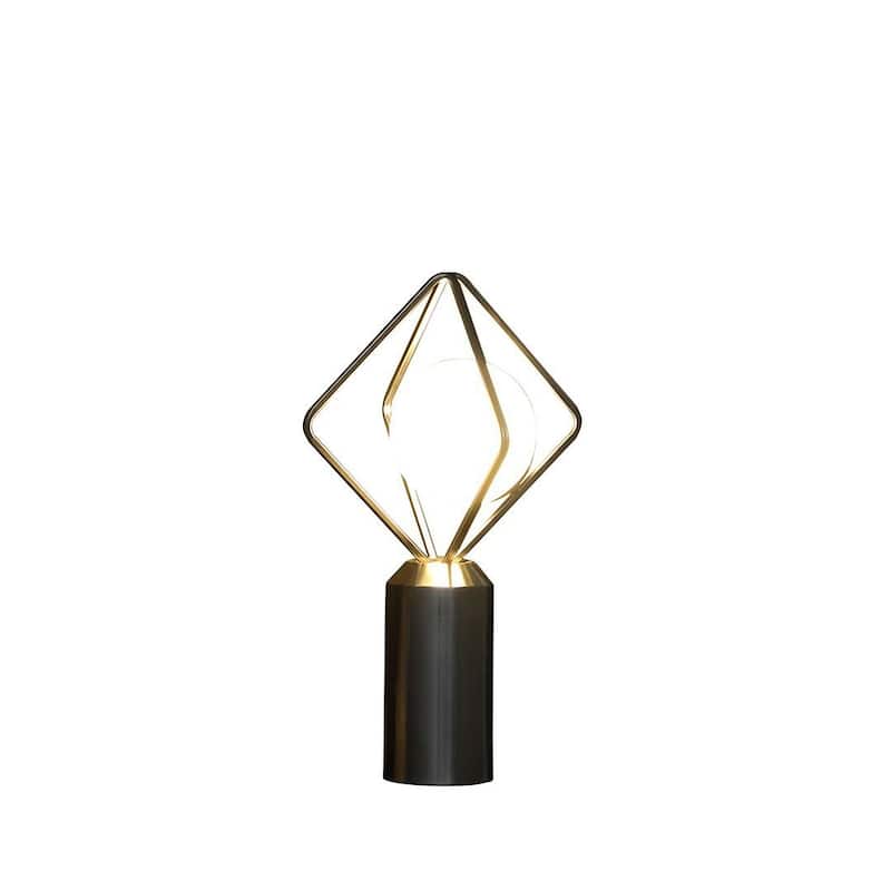 Modern Style Monocrystalline Silver Metal Table Lamp