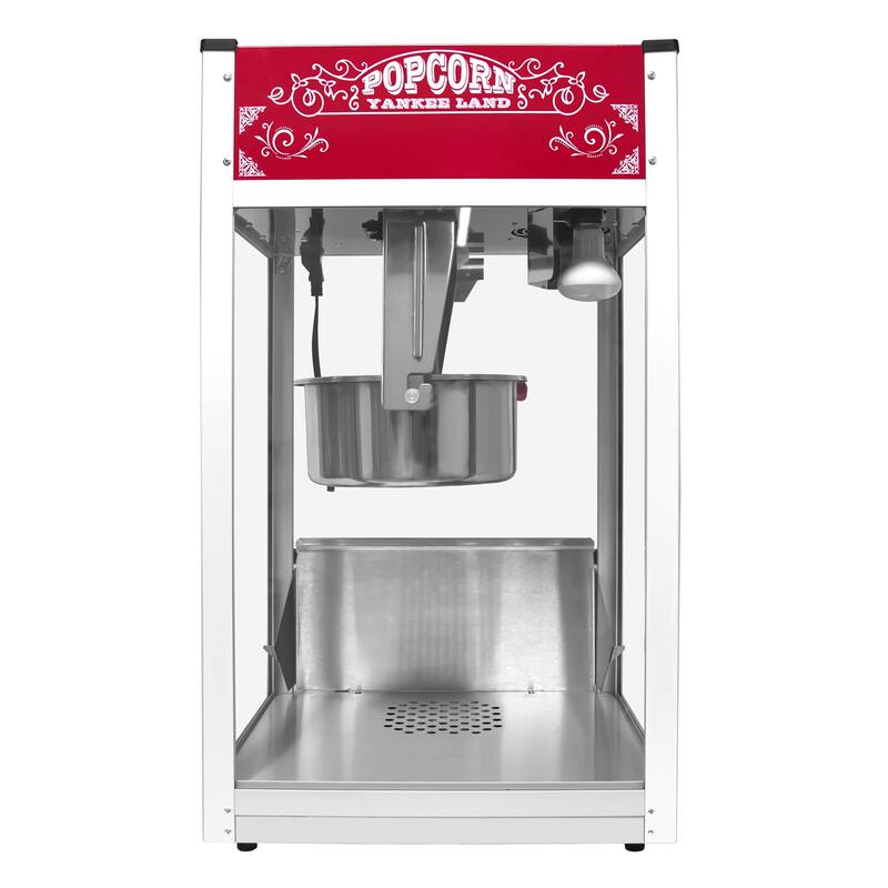 Popcorn Machine with 16 Ounce Kettle, Countertop Popcorn Maker Commercial Popcorn Machine w/Stainless Steel Scoop