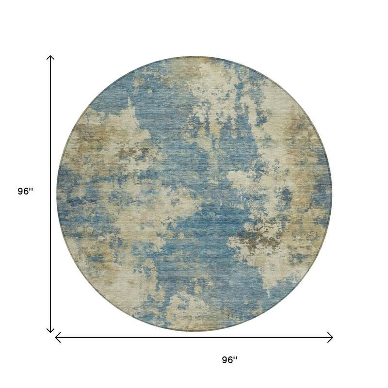 HomeRoots Abstract Transitional Rectangle Outdoor Rug