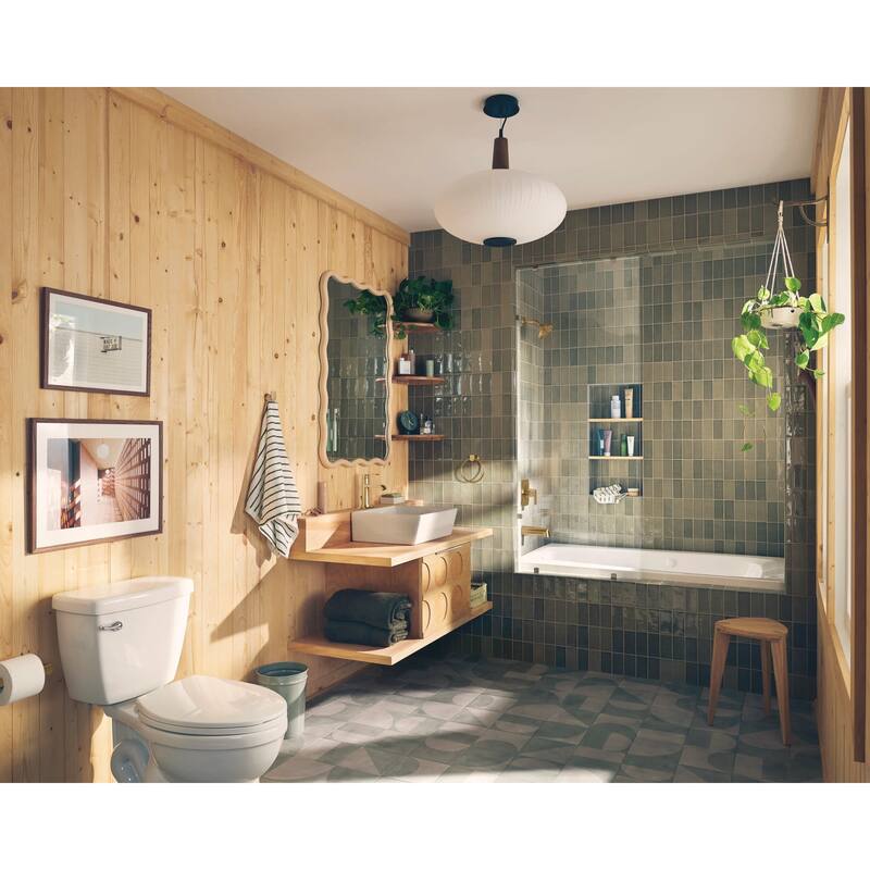 Moen Genta LX Tub and Shower Trim Package with Multi Function Shower