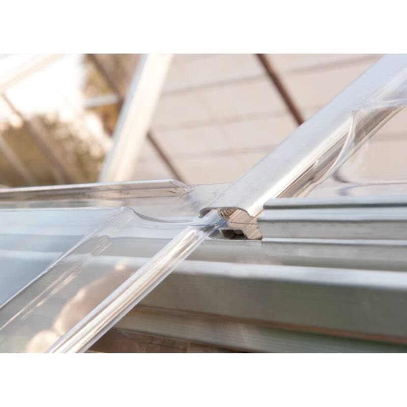 Harmony 6 ft. Silver & Grey /Clear DIY Greenhouse Kit