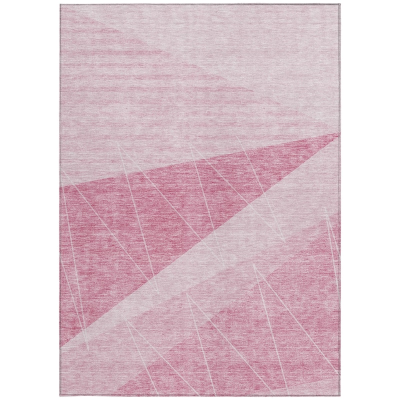 HomeRoots Geometric Transitional Rectangle Outdoor Rug