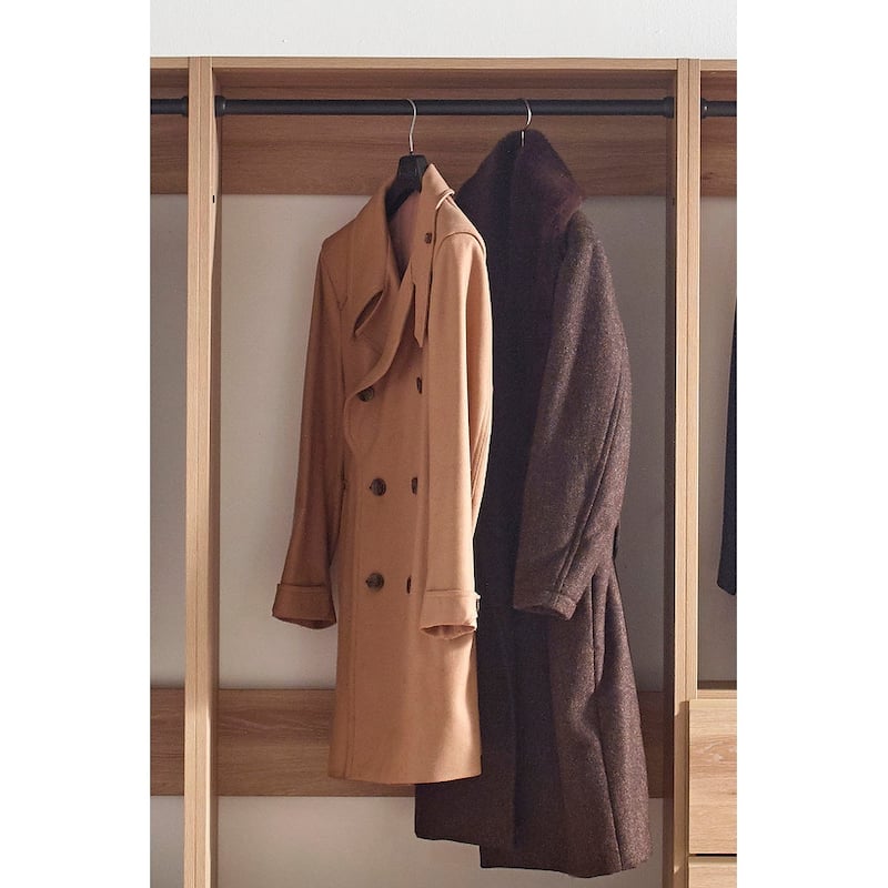 Prosper Oak Freestanding Walk in Wood Closet System