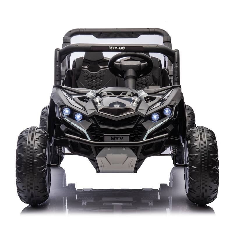 24V 2-Seater Kids Ride On UTV W/Parents Remote Control,4-Wheel Suspension,Slow Start,Large wheel,Anti-collision bar,LED
